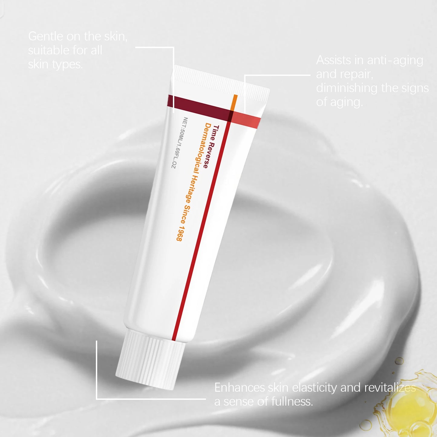 Time Reverse Anti Aging Cream Centella Loose Sagging Skin Firming Hydrating Wrinkle Reduction Retinol Instant Face Lift Cream